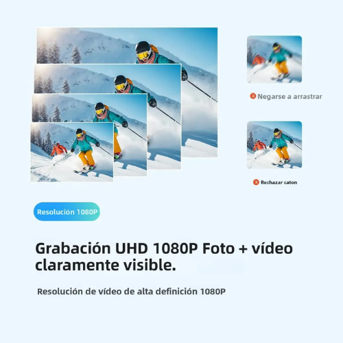Mini Cámara Deportiva 1080p a 4k Magnética Portátil