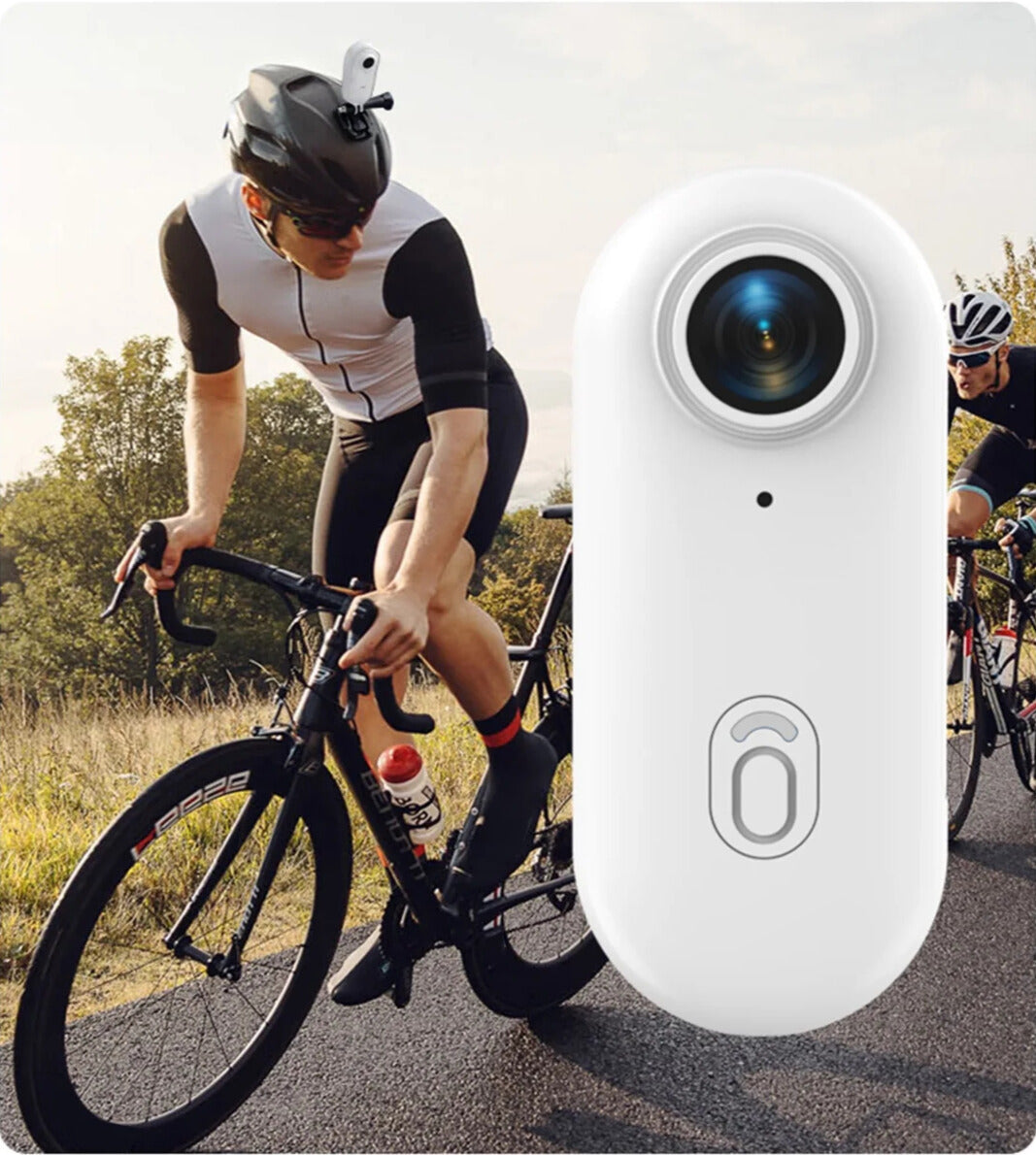 Mini Cámara Deportiva 1080p a 4k Magnética Portátil- color blanco