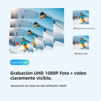 Mini Cámara Deportiva 1080p a 4k Magnética Portátil